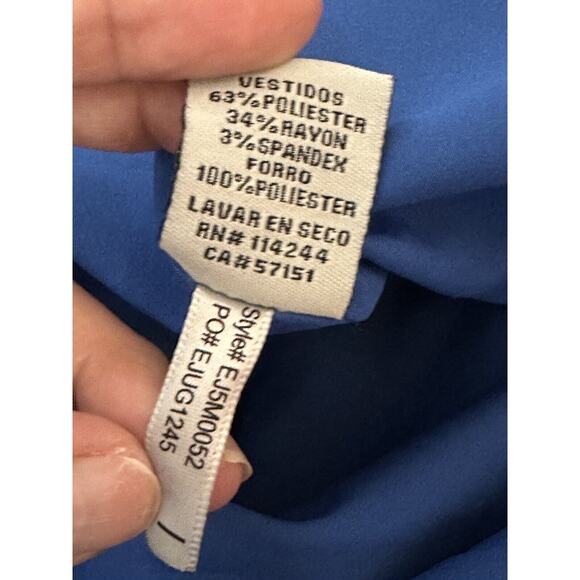 Eliza J Royal Cobalt Blue Fit & Flare Dress Size 8 - Picture 9 of 9